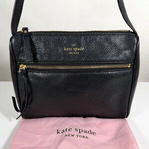 KATE SPADE New York Cobble Hill Black Pebbled Leather Crossbody Bag + Dust Bag